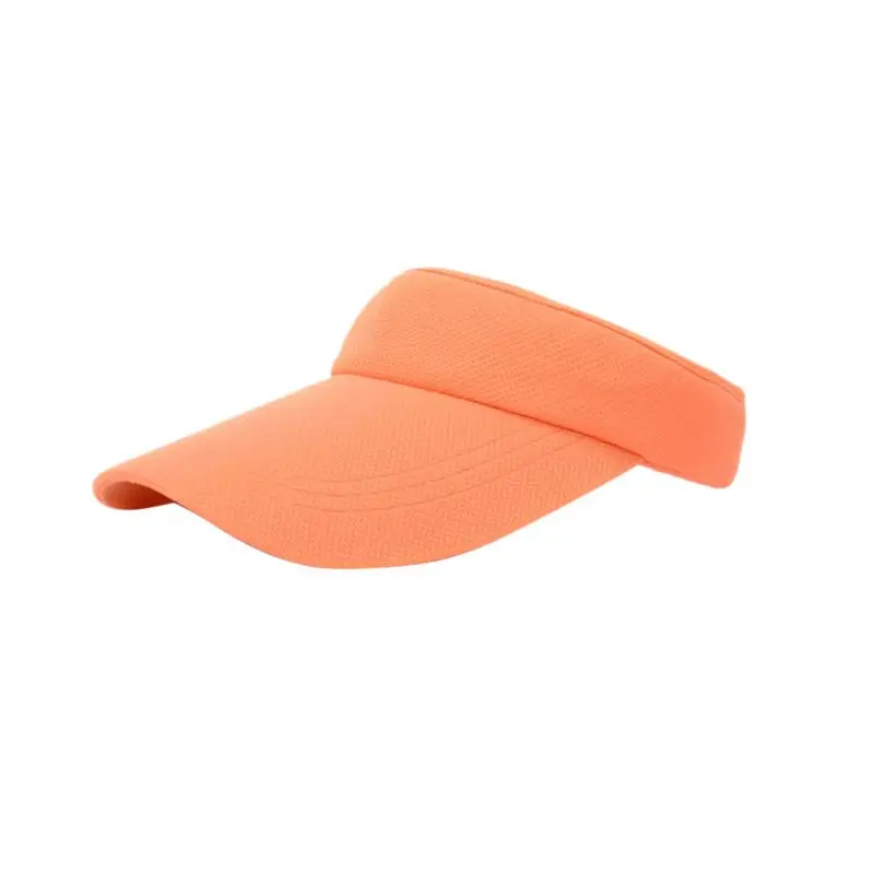 Привлекательная Женская кепка с козырьком от солнца, Спортивная Кепка, цветная Кепка для гольфа, тенниса, пляжа, регулируемая - Цвет: Оранжевый