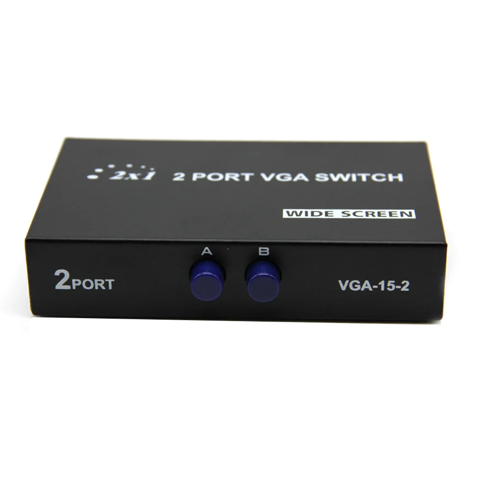 2 порта HD VGA SVGA переключатель для ЖК-ПК телевизор монитор видео в 1 ПК ноутбука |