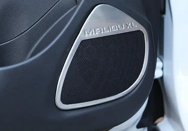 

Stainless steel For Chevrolet Malibu XL 2016 2017 Car inner speaker audio Horn ring cover trim accessories Car styling