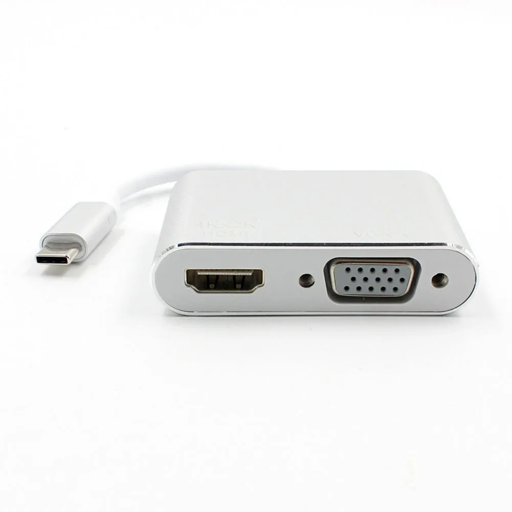 2019 горячий USB C Type к HDMI VGA адаптер ноутбук конвертер для HDTV MacBook DOY| |