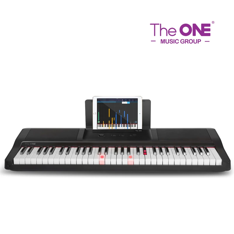 Светильник, 61 клавишная клавиатура, черный и белый цвета, Детские пианино, электронные музыкальные игрушки