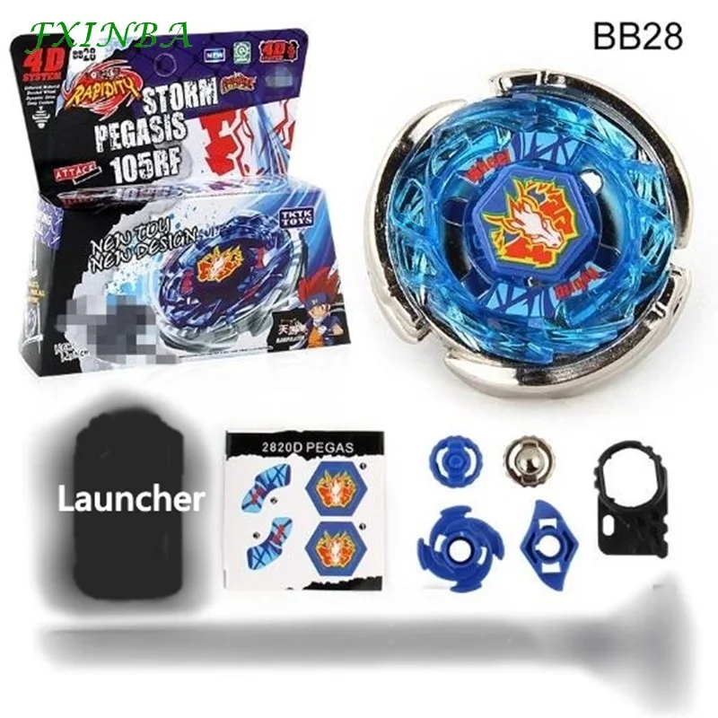 

FXINBA BB28 Pegasus Beyblade Launcher Burst Arena Toupie Bayblade Metal Fusion Bey Blade Spinning Top Beyblades Toys For Kids