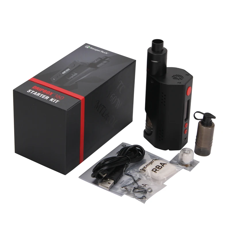 Kangertech Dripbox 160W Starter Kit with 7ml Tank Atomizer RDA e-Cigarette Kanger Dripbox 160 TC Box Mod Vape Kit 04