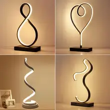 Современная светодиодная настольная лампа, украшение в помещении, настольная лампа для спальни, освещение для чтения, 15 Вт, дистанционное управление, настольная лампа для спальни, нордическая