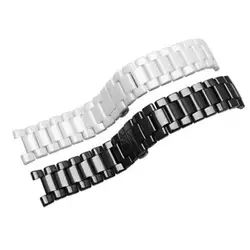 Ремешки 20*11 мм 18*10 мм черный, белый цвет высокое качество Керамика часы ремешок Браслеты для мужские Для женщин леди CK/GCWatches заменить