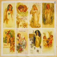 30x40 см удивительный очаровательны ангелочком хлопок льняной ткани-старинные DIY Zakka Ткань для DIY Вышивание украшения дома