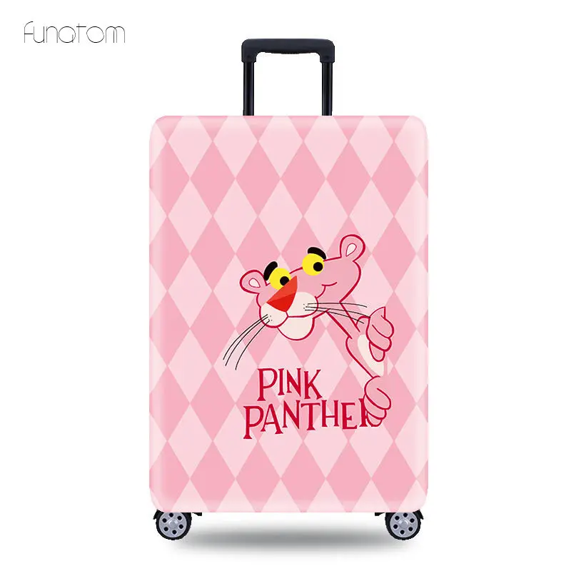 Чехол на колесиках, розовый пылезащитный чехол из эластичной ткани, защитный чехол для багажа, Suitable18-32 дюймов, аксессуары для путешествий
