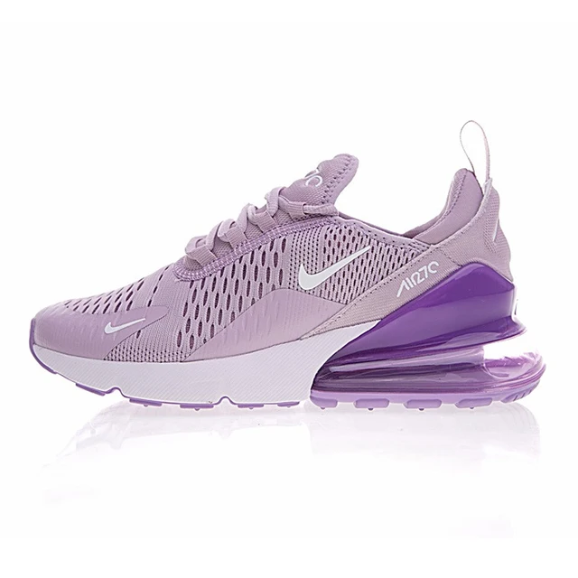 Original Nike Air Max 270 Women's Running Shoes Purple White Shock ...