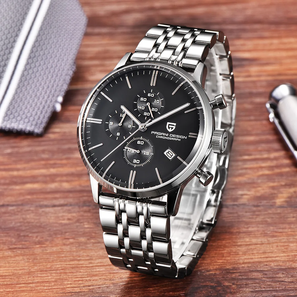 PAGANI Дизайн бизнес для мужчин s часы лучший бренд класса люкс Спорт хронограф кварцевые часы для мужчин нержавеющая сталь мужские часы montre femme