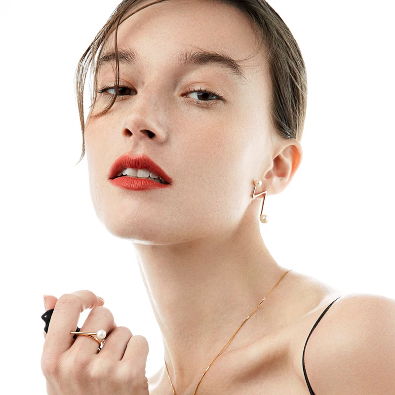 

gNpearl Urban Lights Earrings Freshwater natural Pearl Elegance pearl Drop earring jewelry for women trendy Party Gift