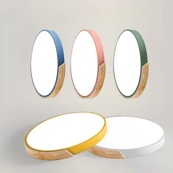 

APP Dimmable LED Ceiling Light Modern Lamp Panel Living Room Round Lighting Fixture Bedroom Kitchen Hall Surface Mount Led Light