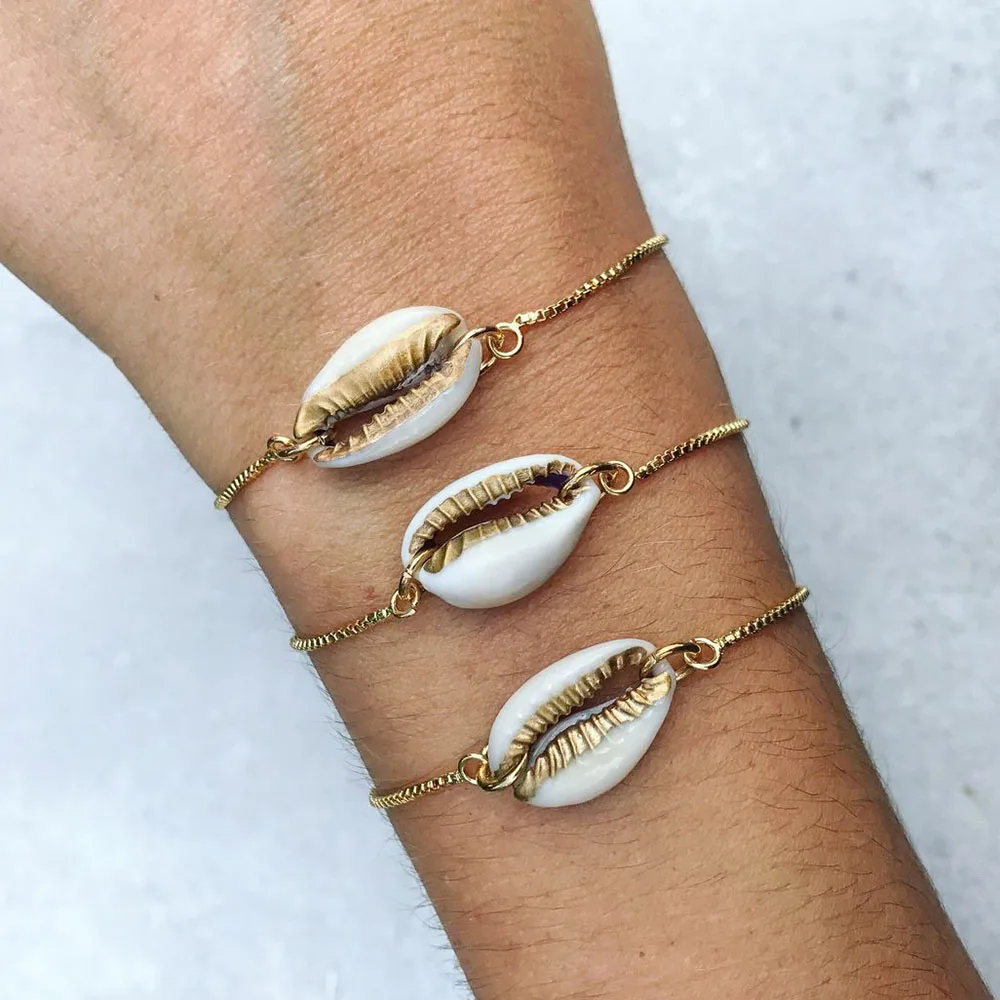 

FNIO fashion shell bracelet ladies bracelet gift boho style men's necklace girl bracelet gift