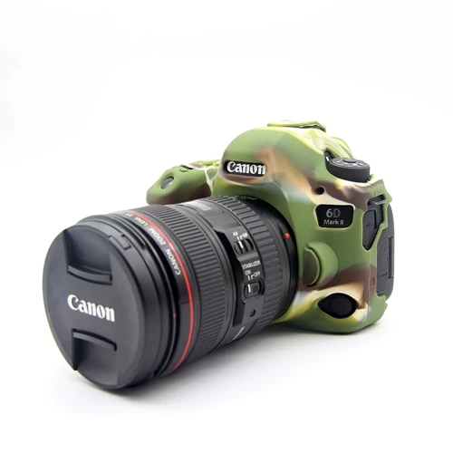 Normal Camouflage Резиновый силиконовый чехол защитная рамка для Canon EOS 6D Mark II 6DII 6D2 только мягкая - Цвет: Normal Camouflage