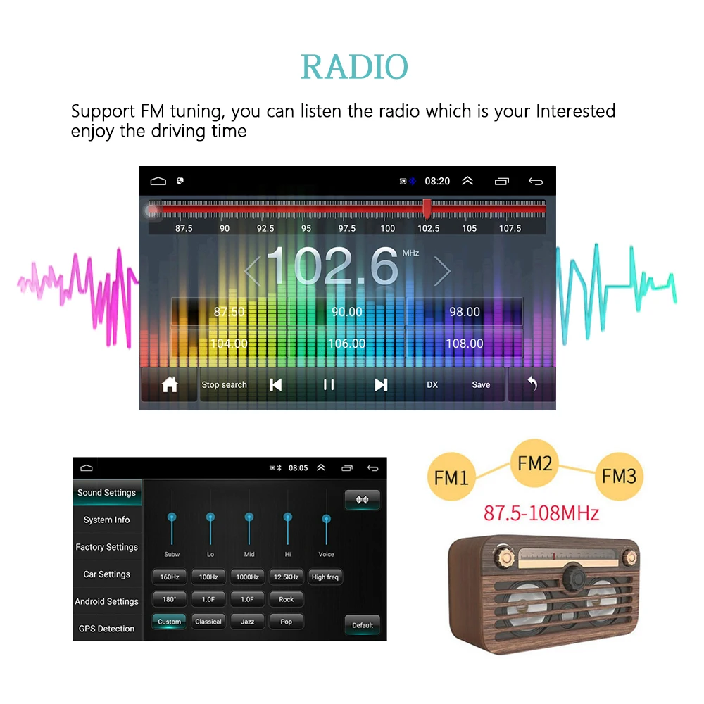 Podofo Android 8,1 Автомагнитола " MP5 мультимедийный видео плеер gps Navi 2 DIN Авто Стерео Bluetooth wifi авто аудио для VW радио