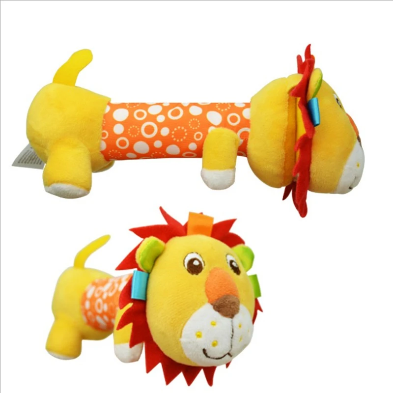 Sozzy Soft Baby Plush Toy Safe Distorting Mirror Squeaker