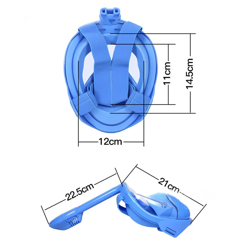 180 градусов панорамный вид полное лицо дайвинг трубка маска плавание Подводное плавание дайвинг анти-туман Анти-утечки для детей