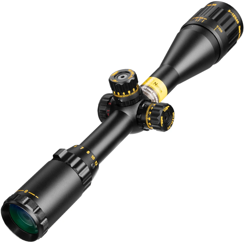 Тактический охотничий прицел NSIRIUS Gold 3 12X40AOE оптический красного зеленого