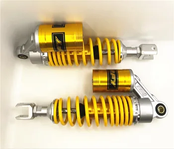 

12 .5" 320mm Shock Absorb Motorcycle Rear Air for Honda Kawasaki Suzuki Yamaha BW 125 Gokart Quad Dirt Bike ATV Silver + yellow