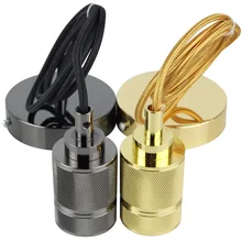 Алюминий держатель лампы E27 Винтаж лампочка Эдисона розетку повесить Цоколь для промышленности столовые баров Спальня