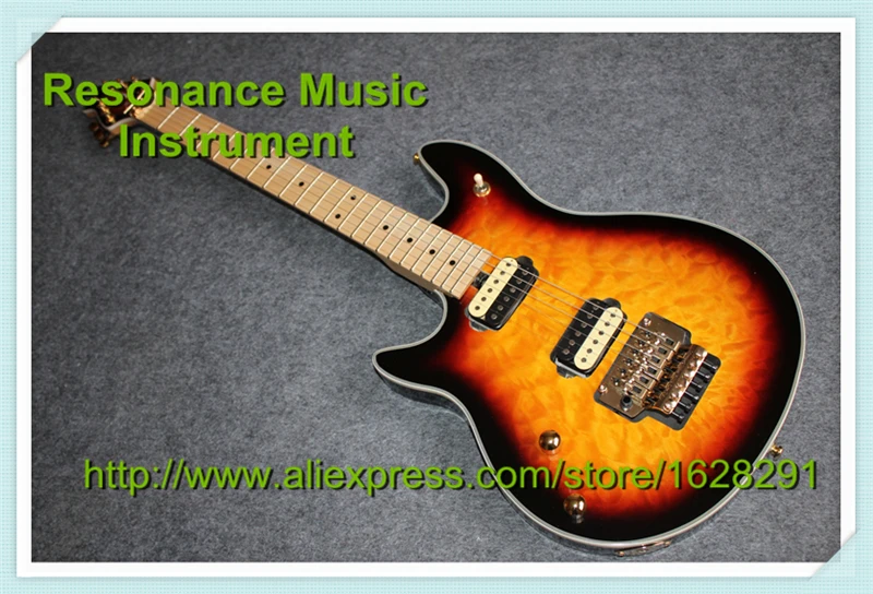 

100% Real Pictures Vintage Sunburst Suneye EVH Wolfgang Guitar Left Hand Floyd Tremolo