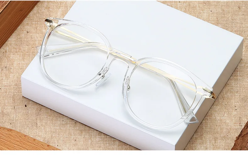 MUZZ новые модные женские очки класса оправа градиентные ретро очки оправы по рецепту для мужчин очки оптические оправы близорукость - Цвет оправы: C6