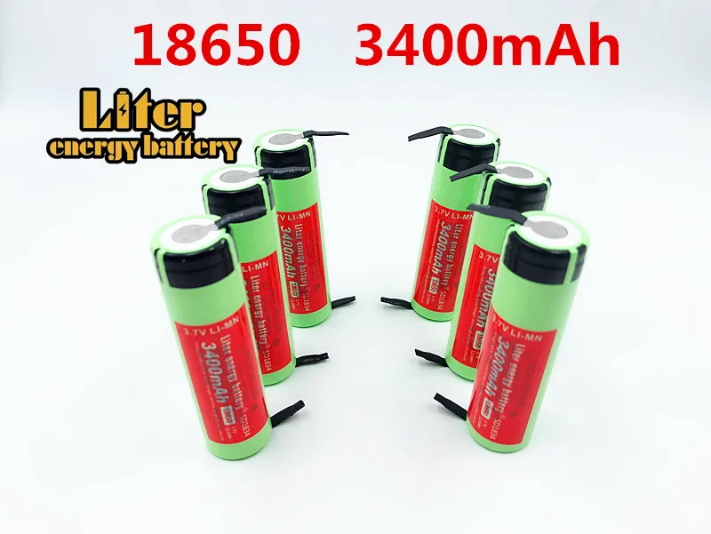 4 шт./лот 100% новый Оригинальный NCR18650B 3 7 v 3400 mAh 18650 литиевая аккумуляторная батарея