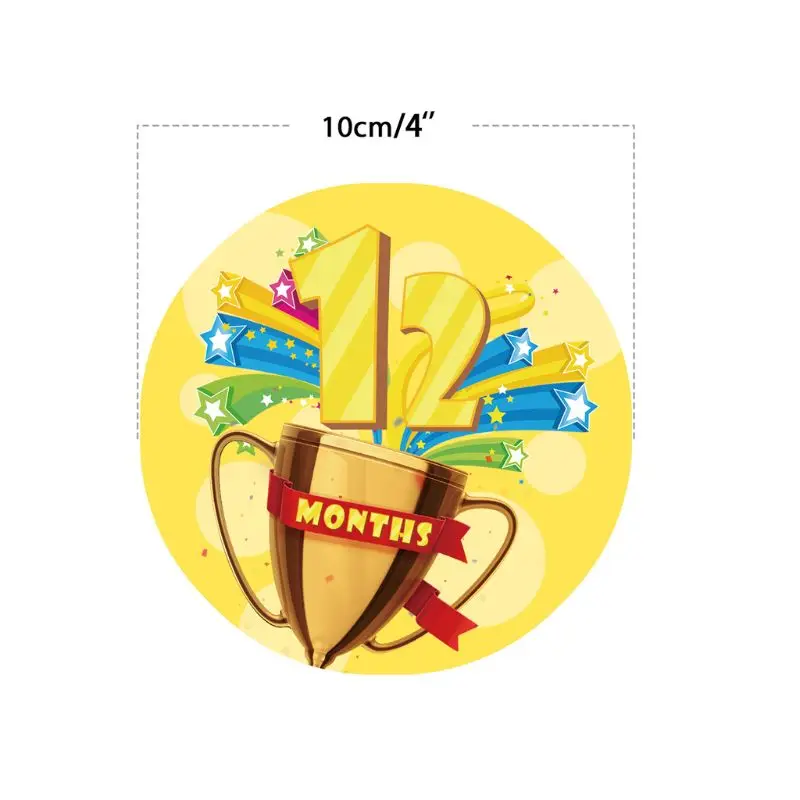 Premium New Baby Pregnant Women Monthly Photograph Stickers Fun Month 1-12 Milestone Clothes Decoration Stickers 12Pcs/Set Premium New Baby Pregnant Women Monthly Photograph Stickers Fun Month 1-12 Milestone Clothes Decoration Stickers 12Pcs/Set