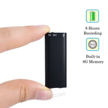 Диктофон стерео MP3 музыкальный плеер 8 Гб Память USB флеш-диск Многофункциональный цифровой Аудио Диктофон