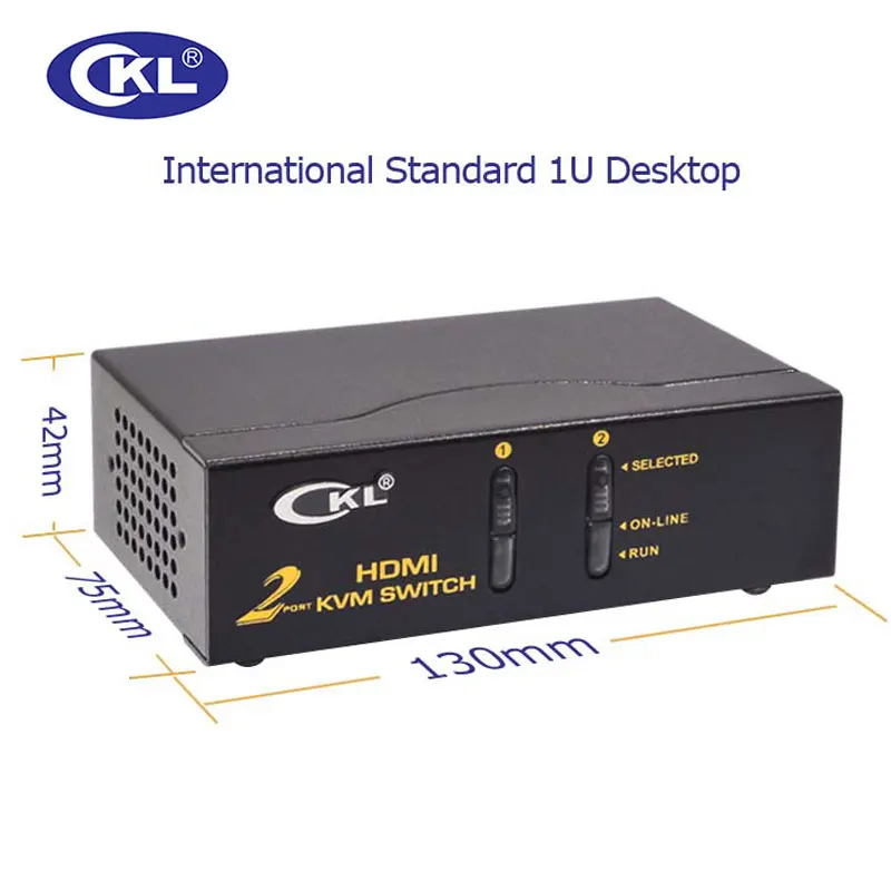 USB HDMI KVM переключатель 2 порта с кабелями ПК МОНИТОР клавиатура мышь поддерживает