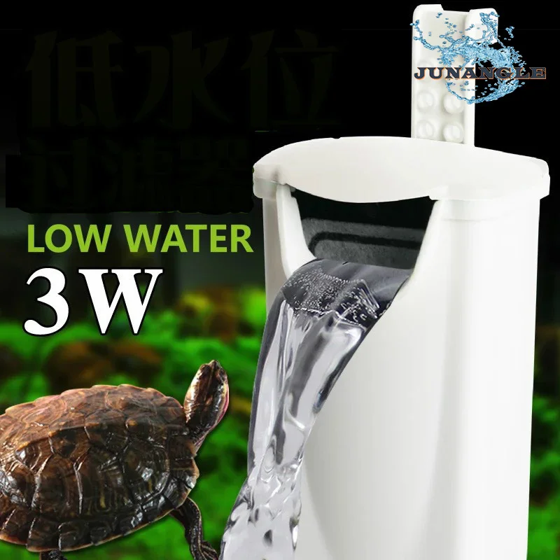 

Small Fish Tank Turtle Filter Air Pump Low Water Level Mini Built-in Ultra-quiet Filter Aquarium Filter Skimmer Accessories