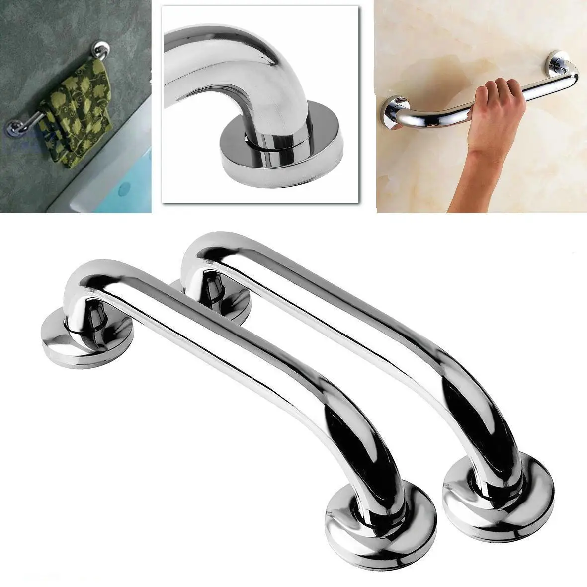 Safety Bathroom Aid Bath Shower Hand Grip Grab Towel Rail Bar Handle ...