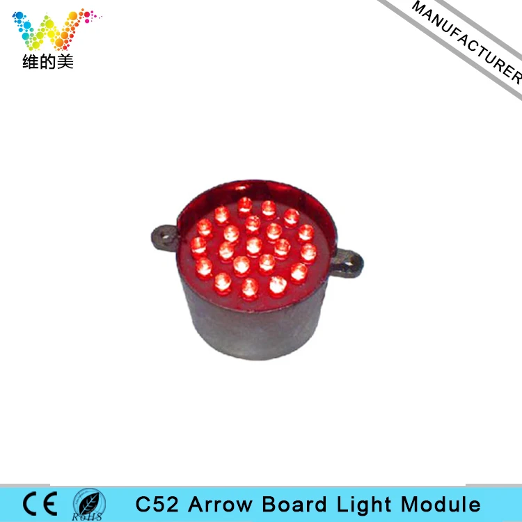 C52 Водонепроницаемый LED Стрелка знак доски пиксель кластер модуль красный