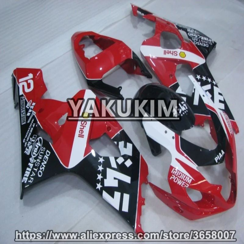 

YAKUKIM ABS Injection Fairing Kits For Suzuki GSXR600 GSXR750 K4 04-05 Year 2004 2005 GSXR-750 600 K4 04 05 Motobike Fairing