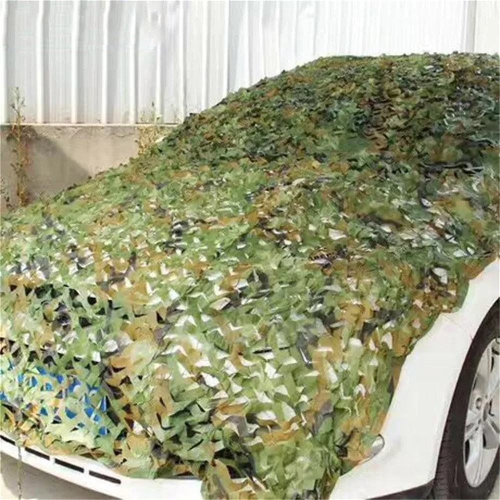 3 M * 3 M العسكرية التمويه صافي خيمة سيارة الشمس المأوى 150D التمويه شبكة الألوان الصيد سيارة مخيمات-يغطي الديكور انخفاض كامو صافي