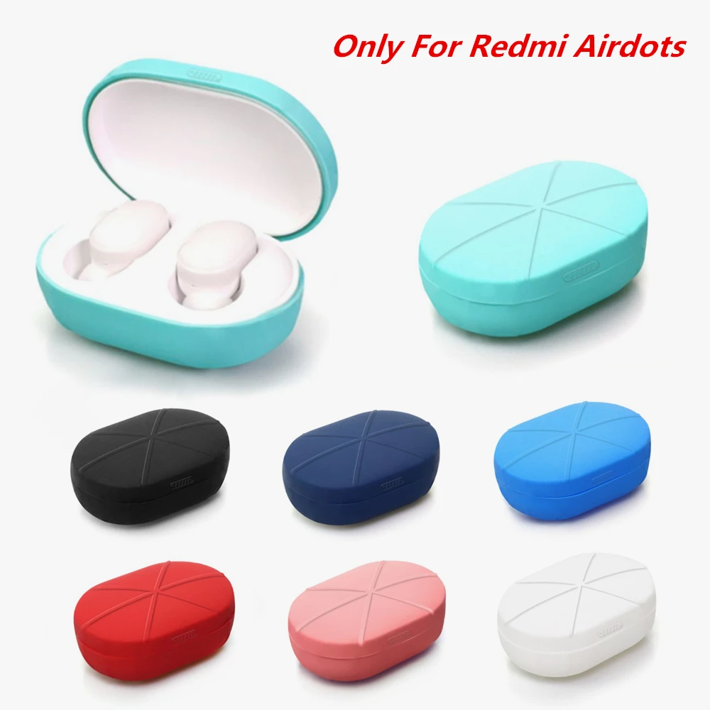

New Earphone Silicone Cover For Redmi Airdots Case For Xiaomi Redmi Airdots Youth Version Protector Frame TPU Shell Accessories