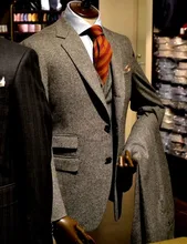 Ticket Tasche Groomsmen Kerbe Revers Bräutigam Smoking Zwei Tasten Männer Anzüge Hochzeit Trauzeuge Blazer (Jacke + Pants + weste) C49