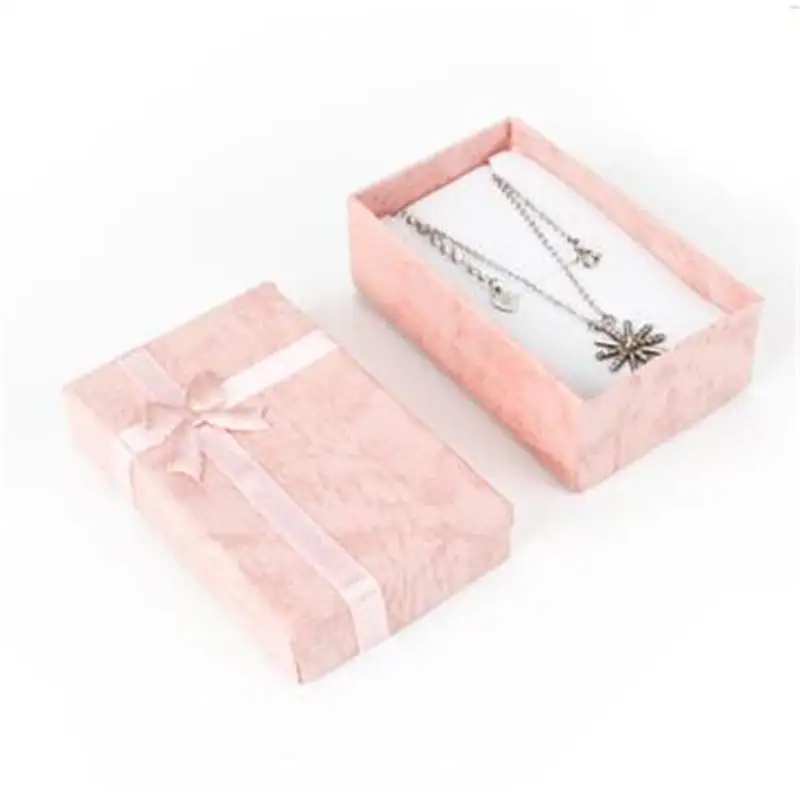 Романтические ювелирные изделия Подарочная коробка кулон Чехол Дисплей для серьги ожерелье кольцо часы Красота коробка ювелирных изделий