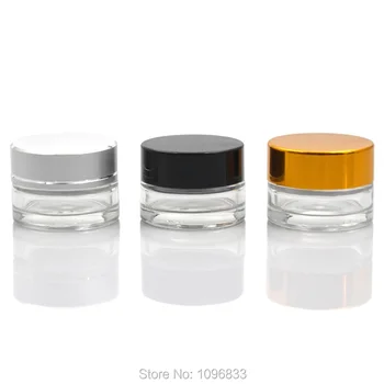 5g Bouteille En Verre Clair Bouchon En Or Creme Pot Argent Noir Couvercle Cosmetique Emballage Conteneurs Petit Pot Vide Pot En Verre 50 Pcs Lot Leather Bag