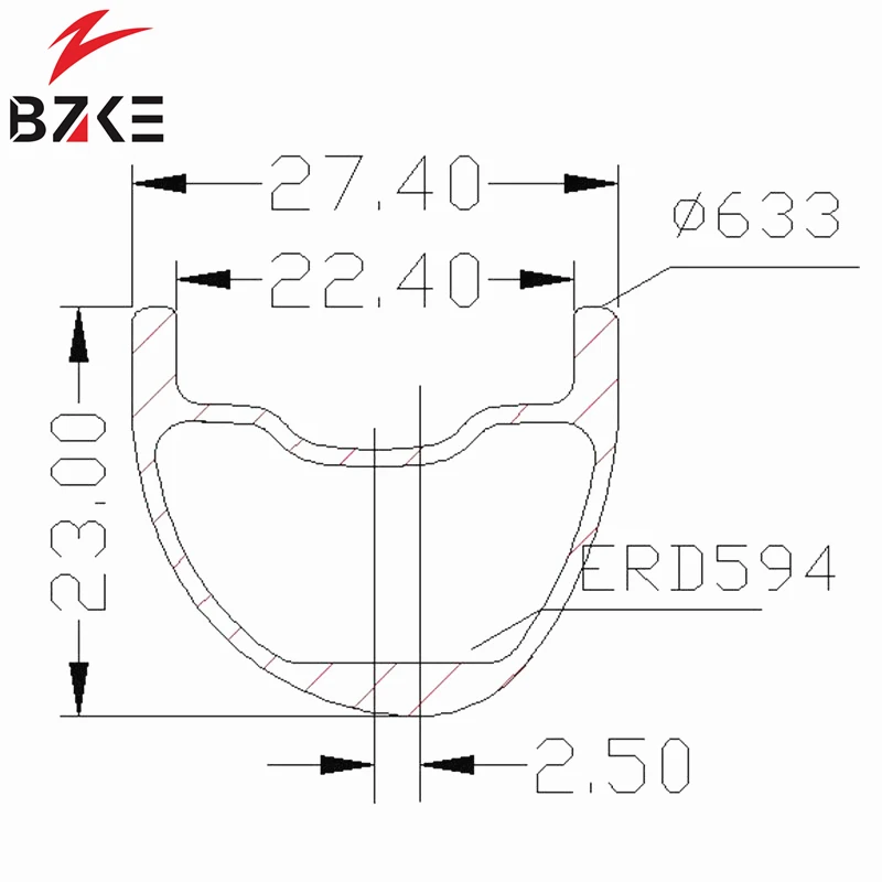 Clearance BZKE 29er carbon mtb rim 27.4mm width 23mm deep carbon rim 29 bicycle rims Ultralight 340g 29 inch carbon mountain bike rim 0