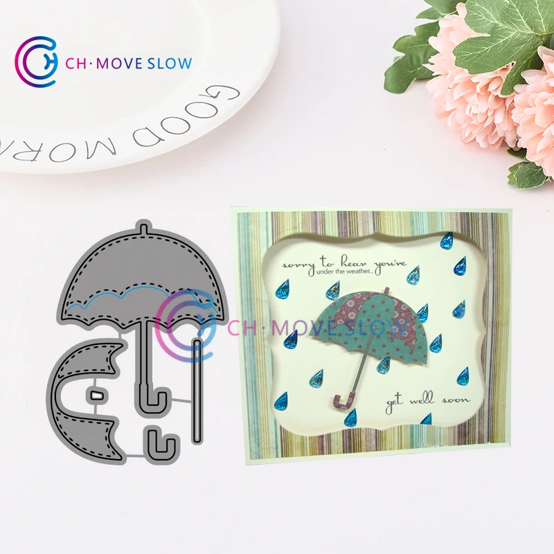 

CH Stitched Umbrella Metal cutting dies stencils Greeting Card Decoration DIY Scrapbooking Scrapbook Paper Photo Album