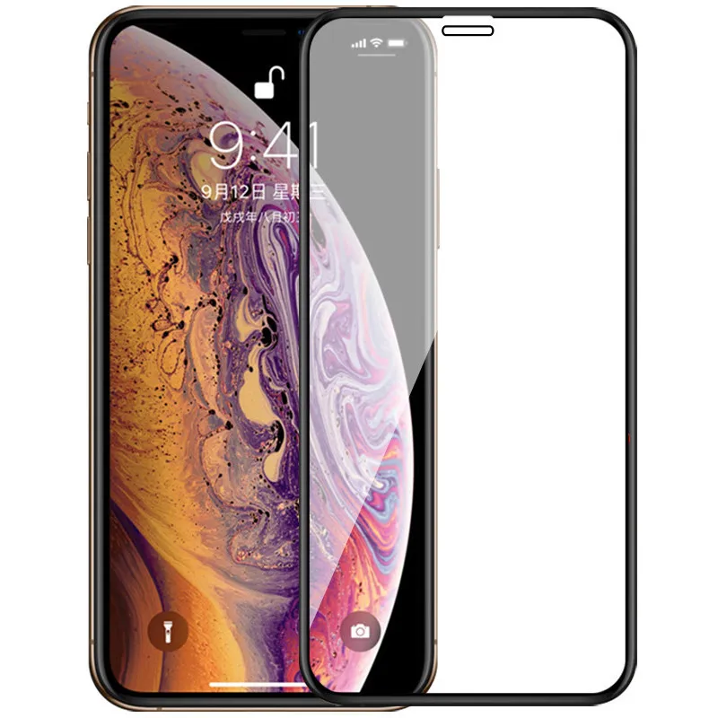 

6D de vidrio templado para iPhone Xr X Xs X Max Protector de pantalla en iPhone Xr X Xs X Max protectora de vidrio