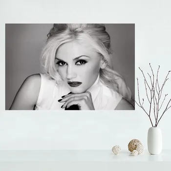 

Fashion Custom Gwen Stefani canvas poster Wall Art PRINT Home Decoration cloth fabric wall poster print Silk Fabric