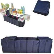 4 сетки 600D Автомобиль Организатором загрузки отделение для хранения мелких предметов сумки Органайзер автомобиль Укладка Уборка аксессуары интерьера складной LA-843