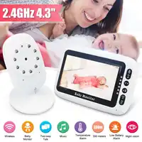 Video Baby Monitor 2.4G Wireless 4.3 Inches LCD 2 Way Audio Talk Night Vision Video Nanny Babysitter Baby Sleep Monitor