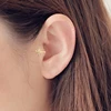 1 Piece! Gold Tone Star of David AAA Zircon Tragus Earring For Women Hexagram Clip On Earring Non Piercing Earring Femme Bjioux ► Photo 3/6