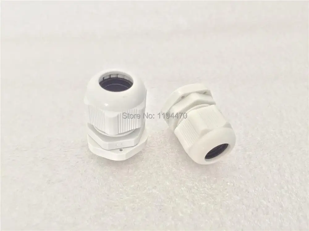 Plastic Nylon Waterproof Connector PG7 Dia 3.5-6mm Cable Gland Joints Adapter