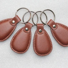 50 шт 125 кГц TK4100 ID card кожаные брелки кожа ID брелок карты кожаный брелок карты доступа ID удостоверение личности