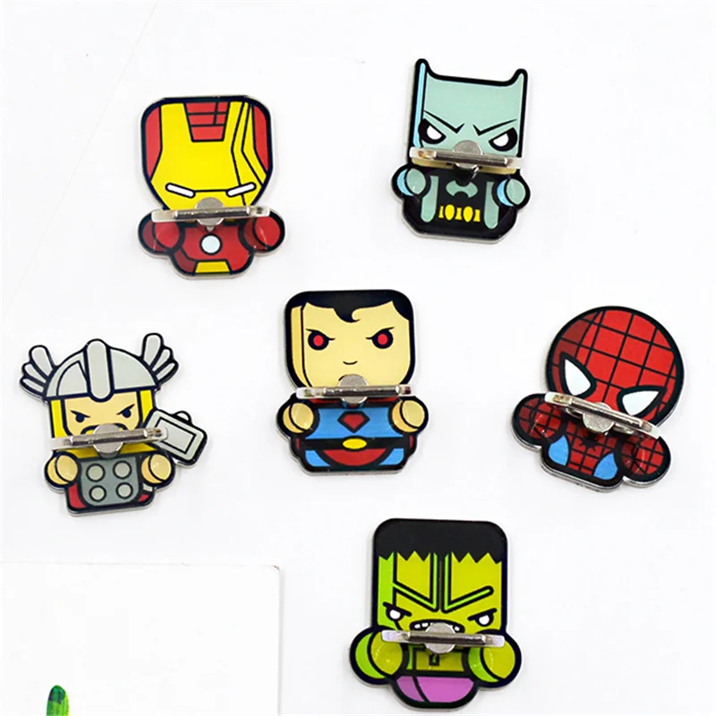 

UVR 360 Degree Hero Character Finger Ring Cartoon Smartphone Stand Holder Mobile Phone Holder Stand For iPhone All Phone