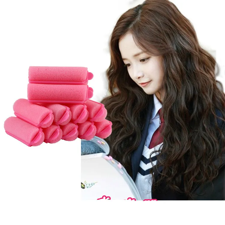 12 X Hair Curler Magic Sponge Foam Cushion Hair Styling Rollers Curler Twist Tool Hot Salein