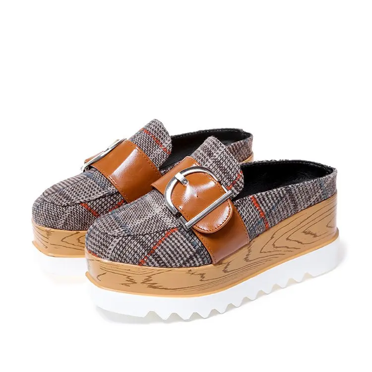 

Women Platform Sneakers Women Flats Shoes New Buckle Strap Designer Shoes Women Casual Shoes Ladies Creepers Zapatillas Mujer